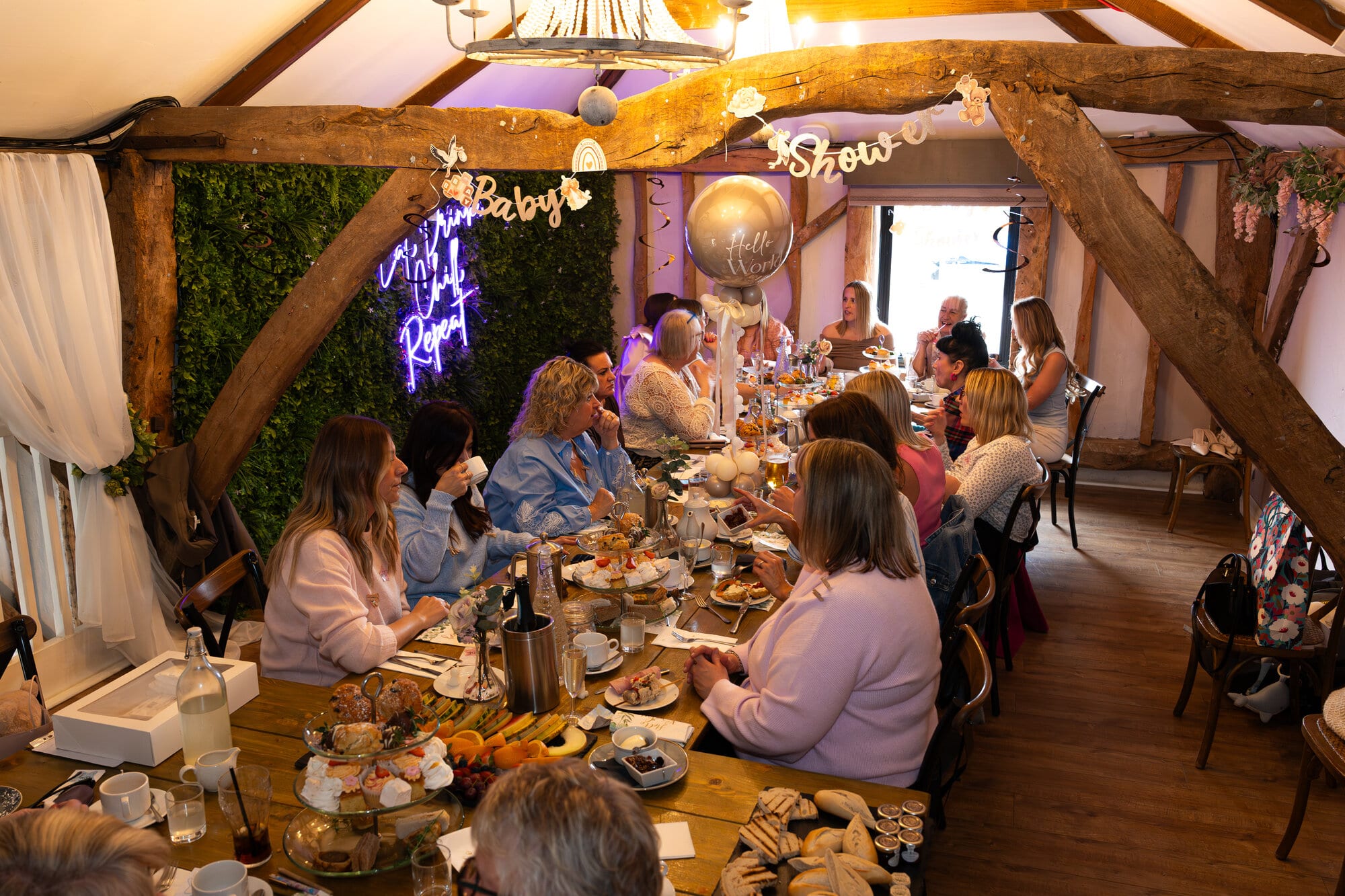 A baby shower beautifully styled and decorated at The BarnYard