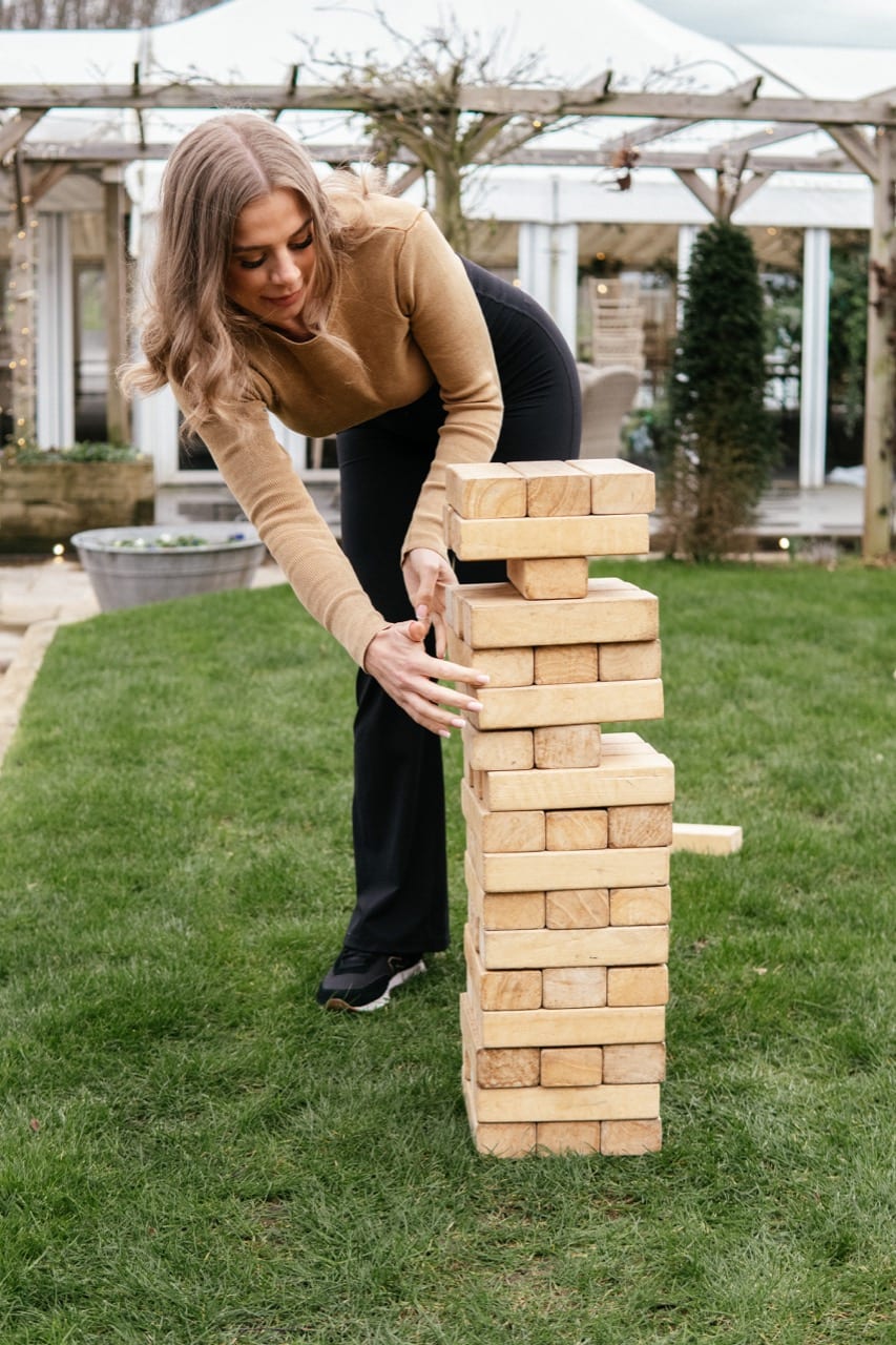 Giant Jenga at The BarnYard
