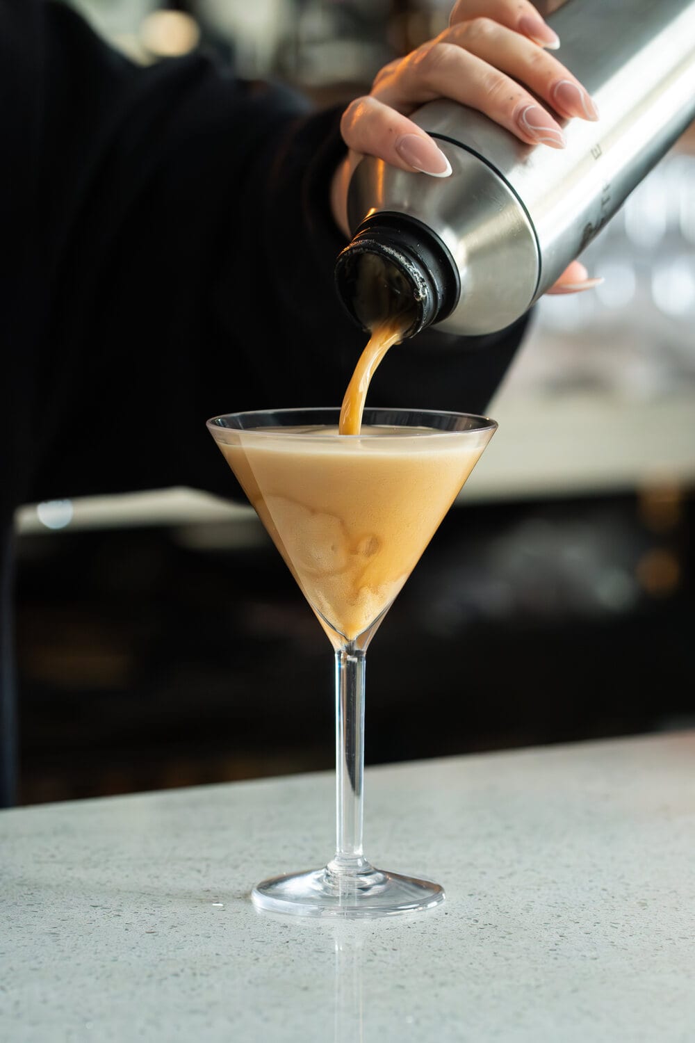 A signature cocktail served at a reception