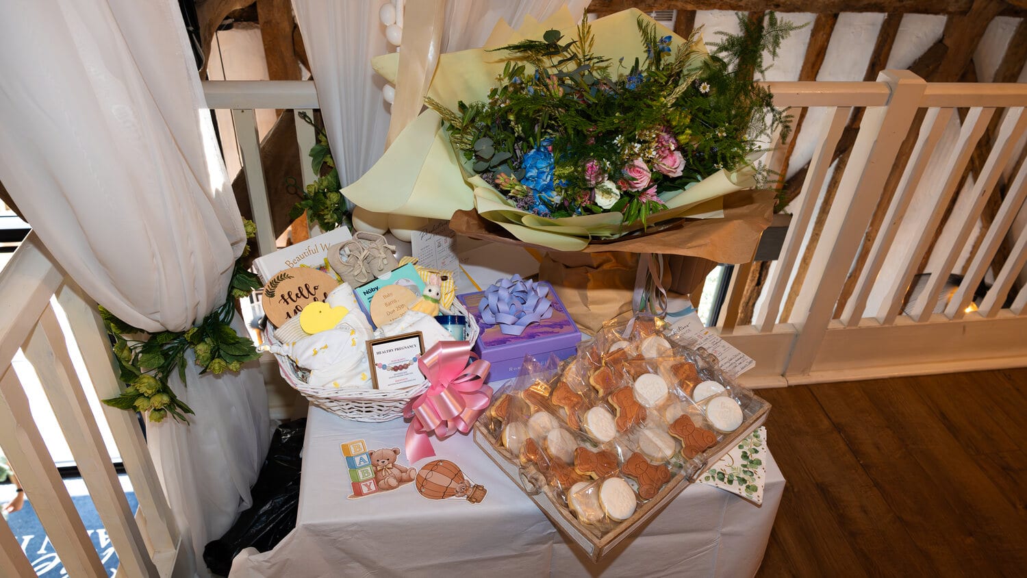 Balloons and decoration at a private party