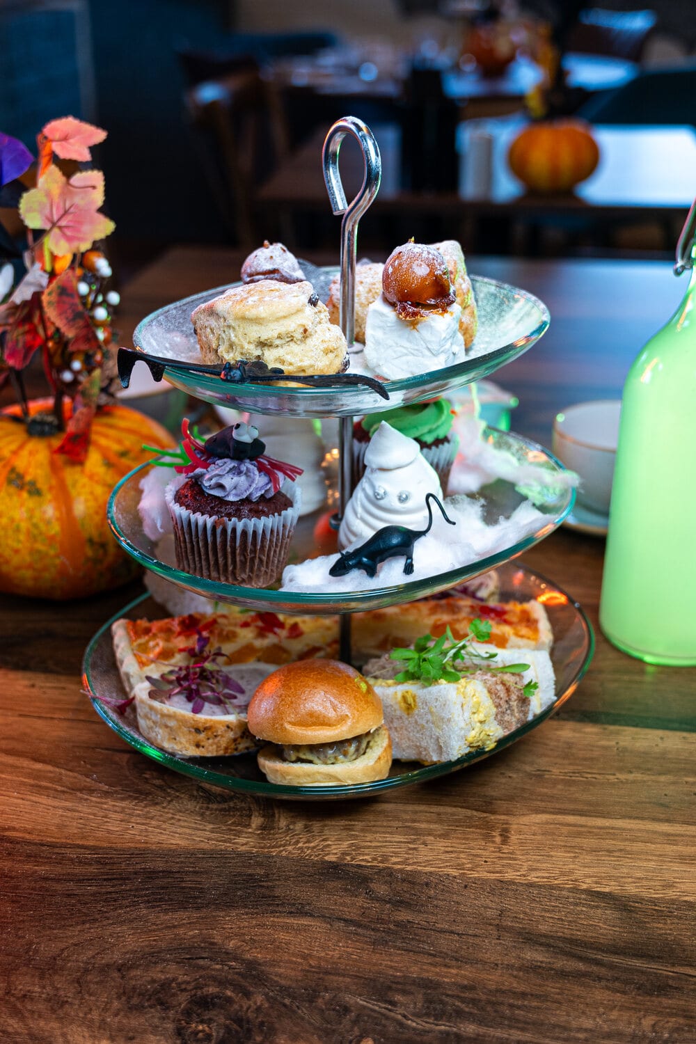 A Halloween high tea spread at The BarnYard