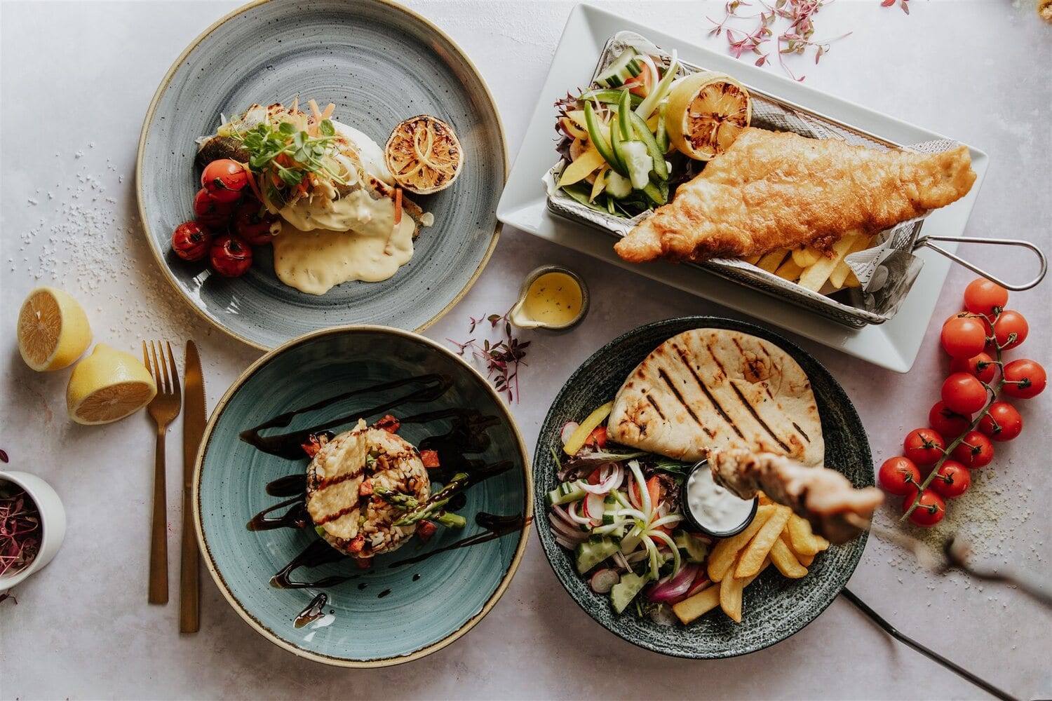 A selection of dishes from The BarnYard kitchen