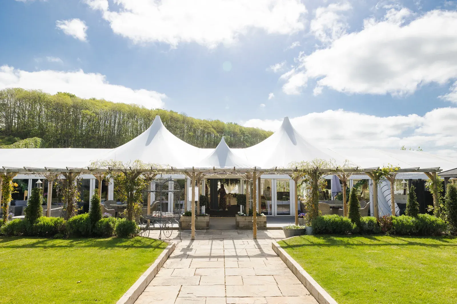 The Arboretum glass marquee at The BarnYard