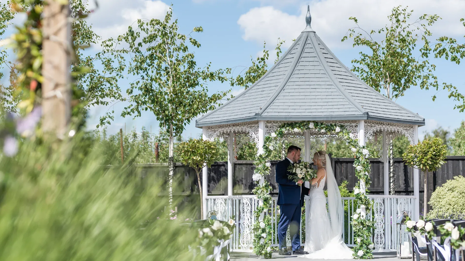 A civil wedding ceremony at The BarnYard in Kent