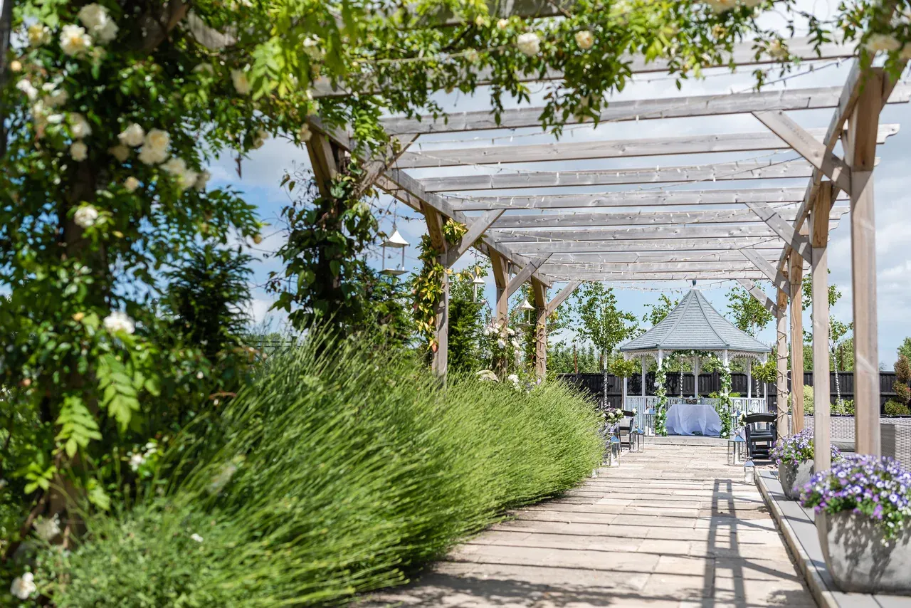 The Lavender Walk Gazebo, ceremony at The BarnYard
